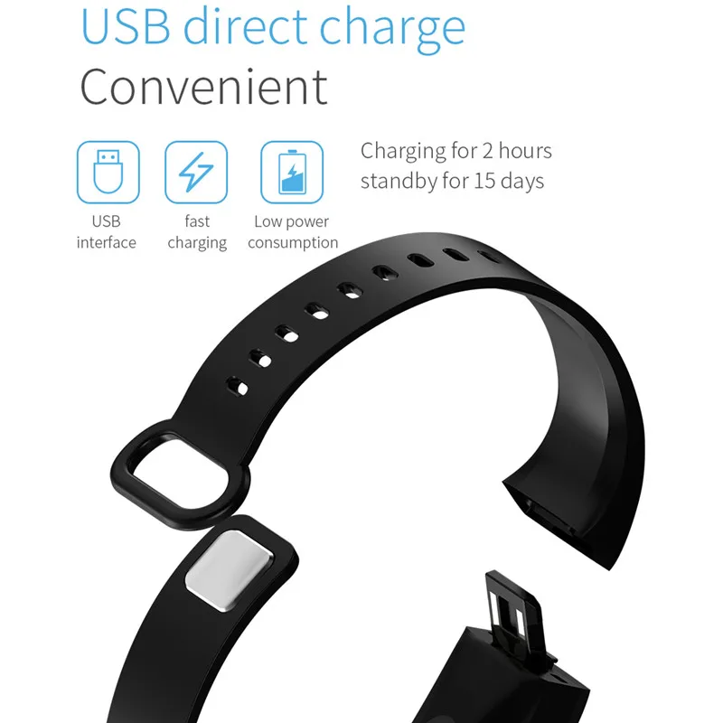 Новый спортивный фитнес трекер RD11 Smart Band Bluetooth Браслет мониторинг сердечного
