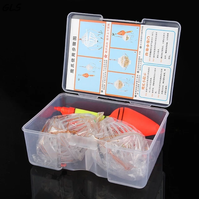 

2 pcs/set Explosion Fishhook Fishing Float River Lake Fishing Tools Box