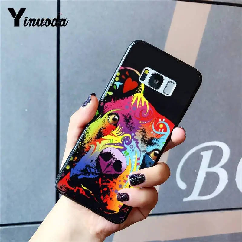 Yinuoda Pit Bull прекрасная комнатная собачка Pitbull love TPU чехол для телефона samsung Galaxy S9 plus S7 edge S6 edge plus S10 S8 plus чехол