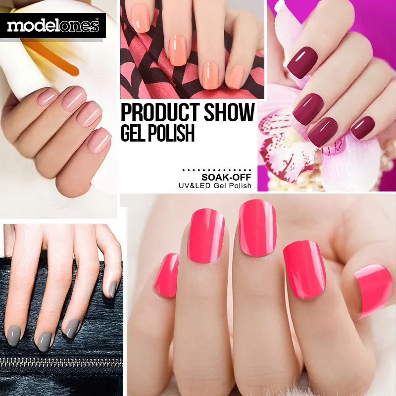 Modelones новинка 7 мл французский маникюрный гель для ногтей лак UV светодиодный