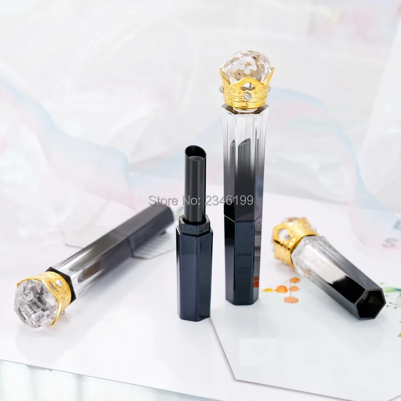 

DIY Gradient Change Black Plastic Lipstick Tube Empty Lip Balm Container Refillable Bottle Cosmetic Packing Container 20pcs/Lot
