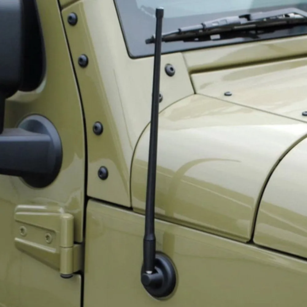 

14" Auto Car Radio FM Antenna Signal Car Roof Radio FM AM Signal Replacement Antenna For Jeep Wrangler JK (2007-2016) P-N-P