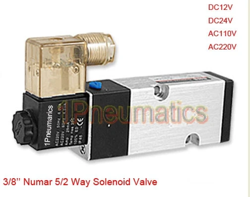 

Free Shipping Ports 3/8' 4M310-10 Numar Air Pneumatic Electromagnetic Valve DC12V,DC24V,AC110V or AC220V