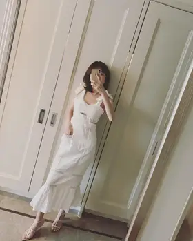 

2020 summer new sling waist waist fishtail dress