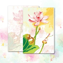 Картина по номерам художественная краска по номеру буддизм ирландский Лотос Тотем очищающий Лотос Diy s краска ed граффити пожилая Подарочное масло боль