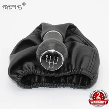 Para VW GOLF 3 MK3 VENTO 1992 1993 1997 1995 1996 1997 1998 T4 NOVO 5 ENGRENAGEM SPEED Shift KNOB COM BOTA DE COURO(China)
