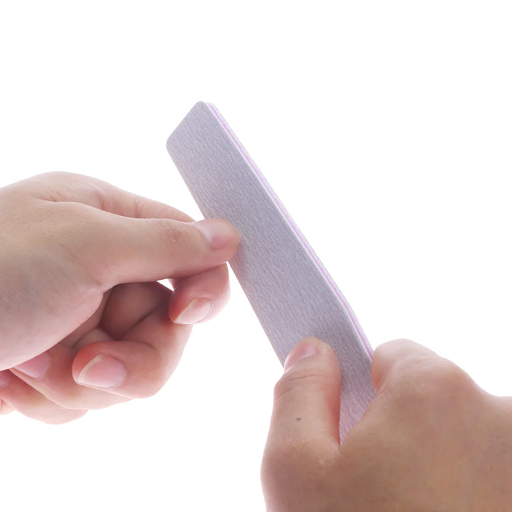 

5Pcs Grey Grit Nail File Buffer Block Nail Art Sanding Buffer Files For Salon Manicure UV Gel Tips Washable Files Nail