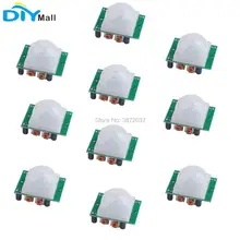 10pcs/lot HC-SR501 Pir Infrared IR Sensor Body Motion Detector Module for Arduino Security Alarm hc sr501 pir infared sensor pyroelectric motion sensor detector human sensor ir sensor sr501 light switch lhi778 for arduino mcu