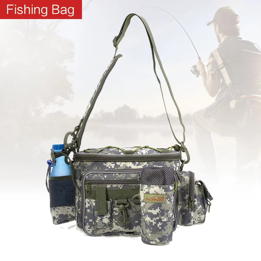 Multifunctional Fishing Bag Waist Lure Pack Fishing Bag Lures Pouch Pole Package Outdoor Fish Tackle Bag