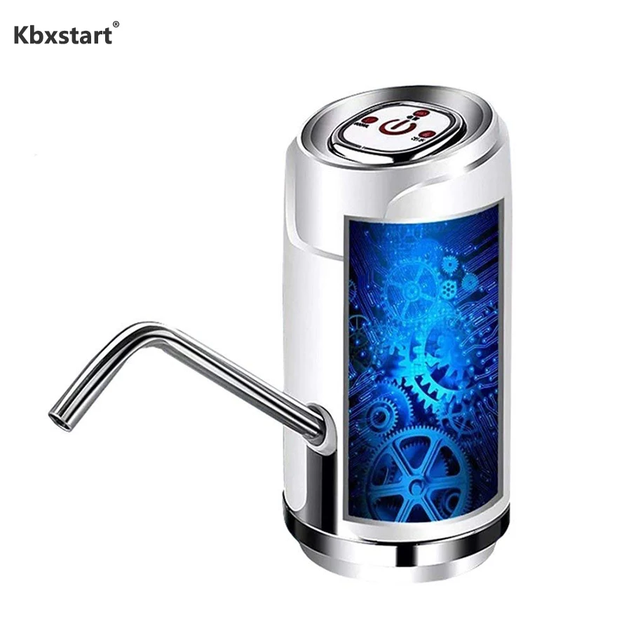 

Water Bottle Dispenser - Portable Compact Drinking Water Pump with 600ml quantitative effluent Switch fits for 1 to 5 Gallon Jug