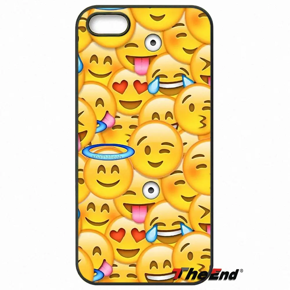 Amour Smileys visage emoji Imprimer Dur Phone Case Cover Pour Samsung Galaxy A3 A5 A7 A8