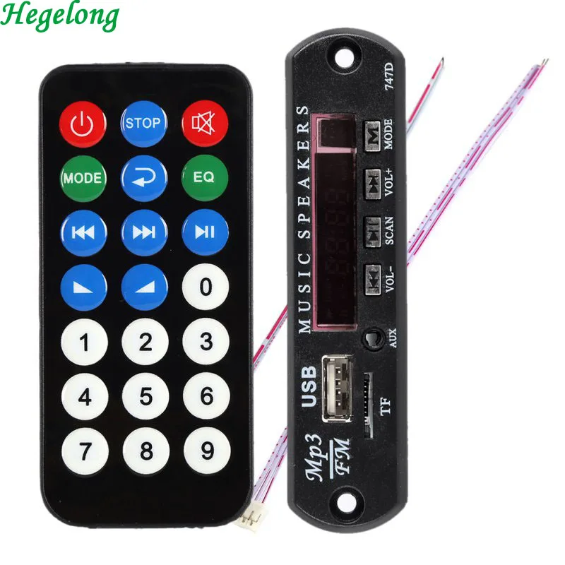 2016 MP3 Decoder Board Hitam Remote SD MP3 Player Ztv m011 Remote