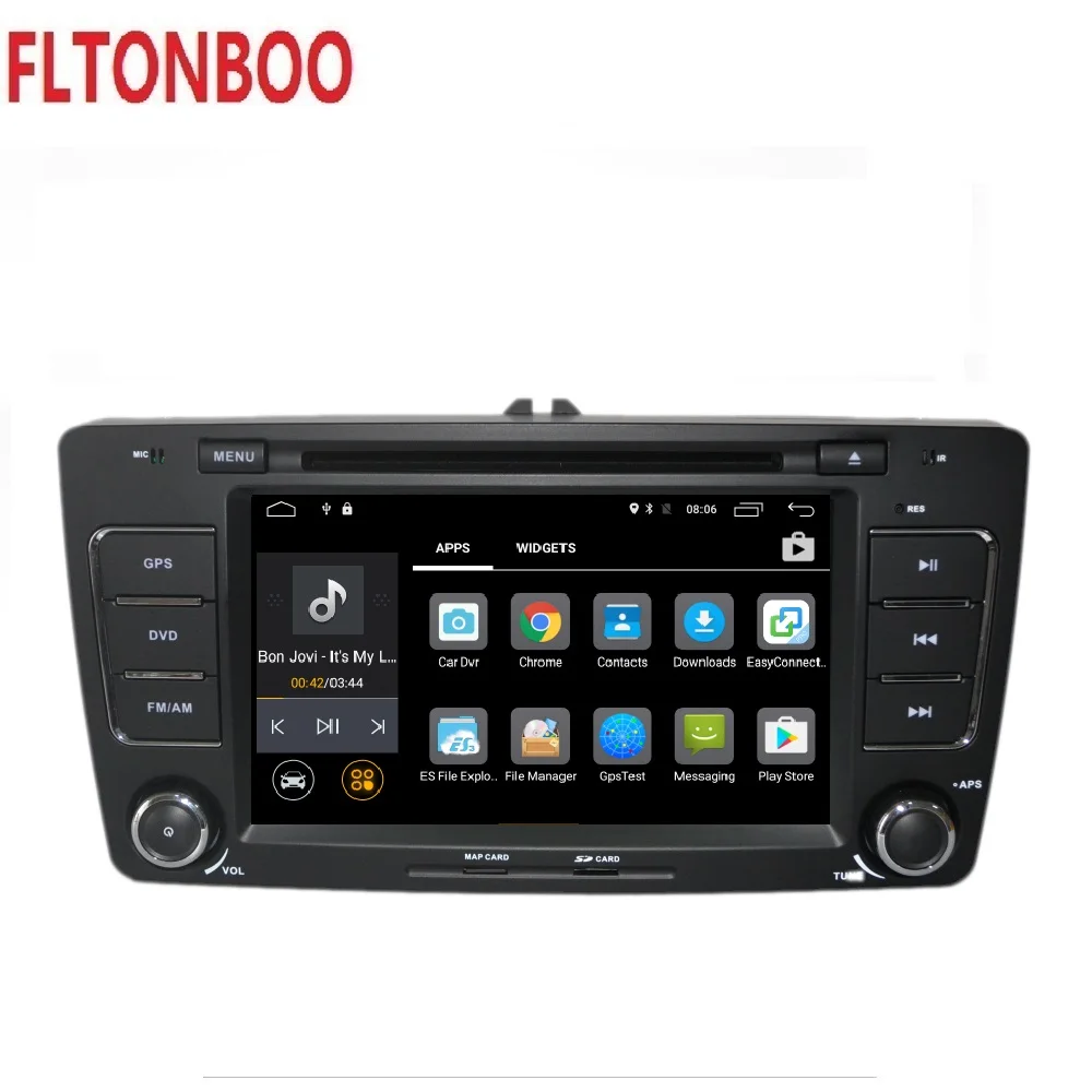 Top Android 9 for Skoda Octavia  ,gps navigation,wifi,radio,bluetooth,Steering wheel Canbus,free 8g map mic,touch screen 4