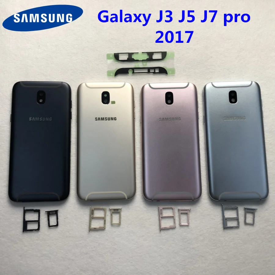 Оригинальный корпус для Samsung Galaxy J3 j5 j7 pro 2017 задняя крышка со средней рамкой