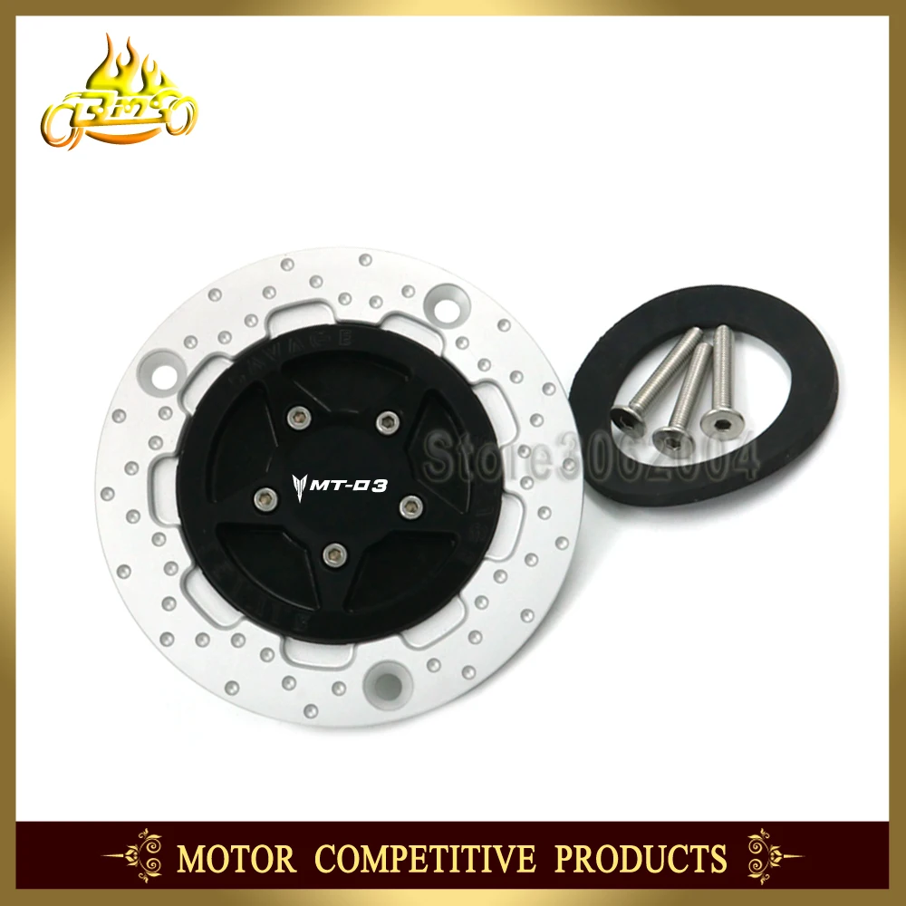 

Gas Fuel Tank Cap Cover Aluminum Motorcycle Accessories For YAMAHA MT-03 MT03 MT 03 2015 - 2017 2016 CNC