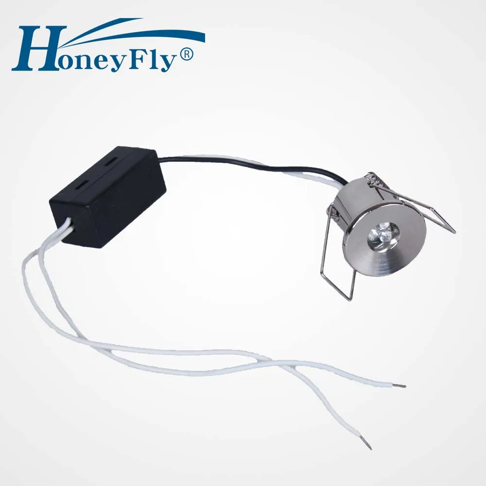 

HoneyFly 3pcs 1W 220v Mini Led Cabinet Light LED Lamp Mini Led Downlight With Led Driver For Wine Cabinet Show Case