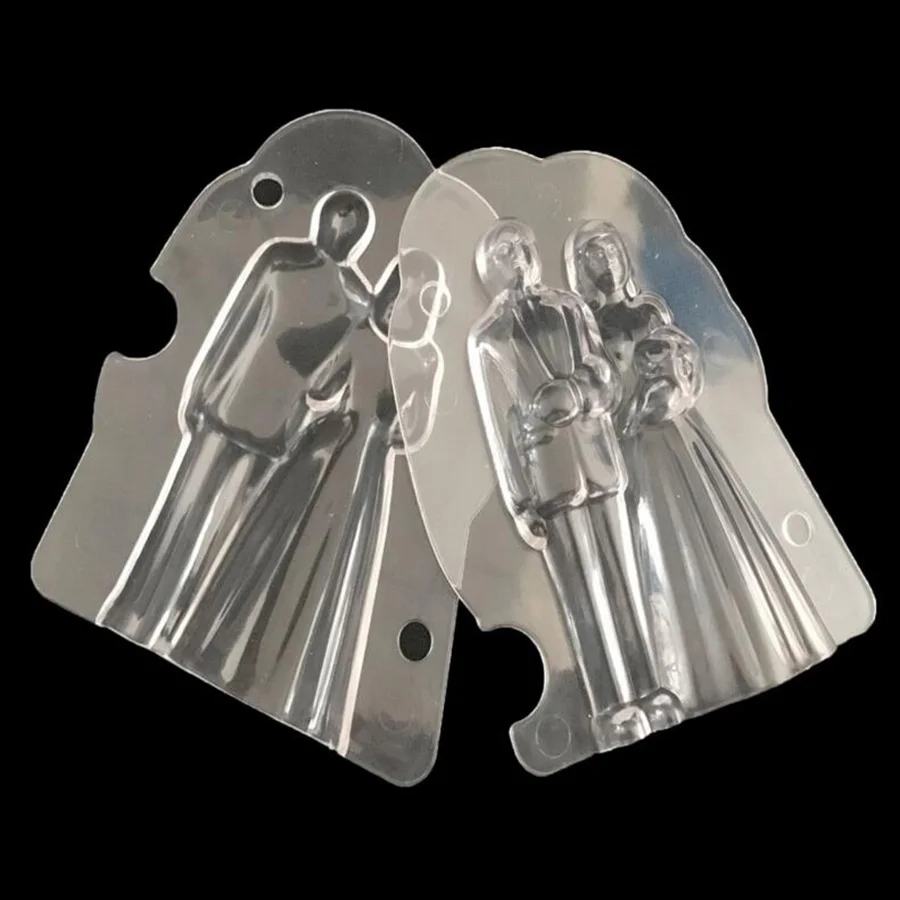 

3D Plastic Newlyweds Chocolate Mold DIY Handmade Cake Chocolate Making Tool Cake Decorating Tools Molds P103