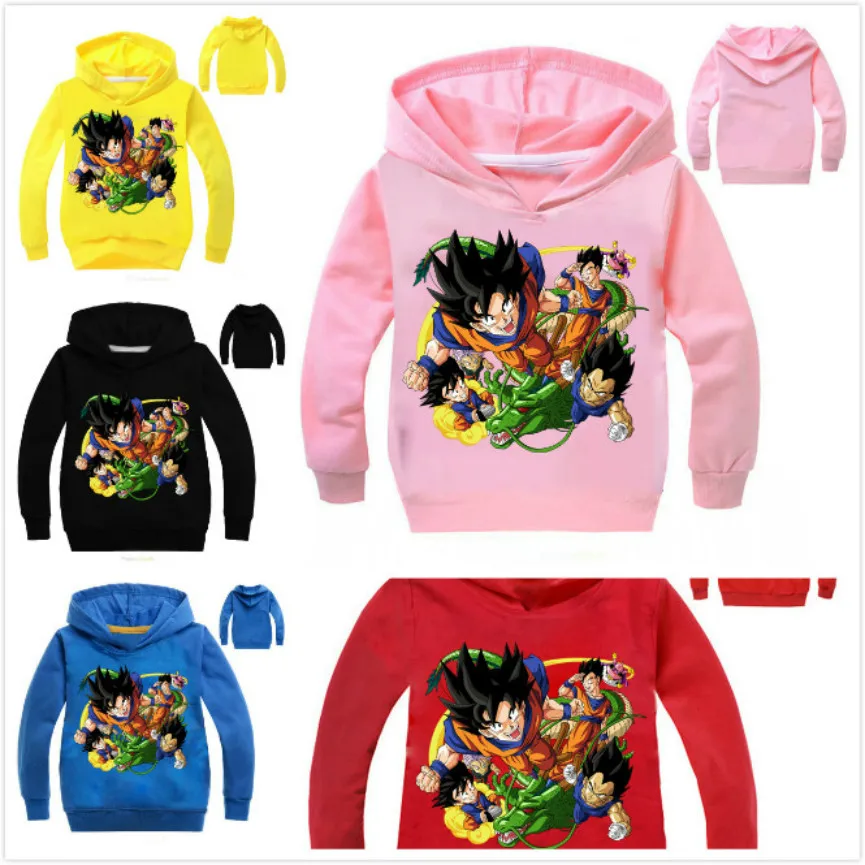 

Children Dragon Ball Z Jacket Goku Vegeta Hoodies Kid Boy Clothes Baby long Sleeve T Shirt Girls Top Clothes Baby Hooded Outwear