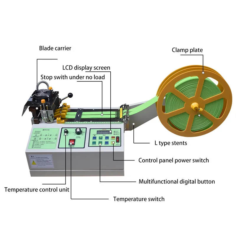 XL-988 компьютерная машина для резки горячей и холодной тканевой ленты, автоматическая Волшебная самоклеящаяся машина для резки ленты на молнии, эластичные режущие инструменты