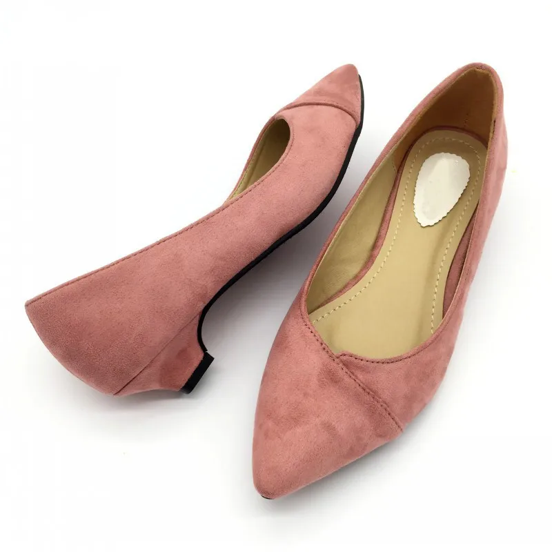 Sexy-Pointed-Toe-Women-s-Low-Heels-Pumps-Spring-Autumn-Flock-Plain-Slip-On-Spike-Heel (3)