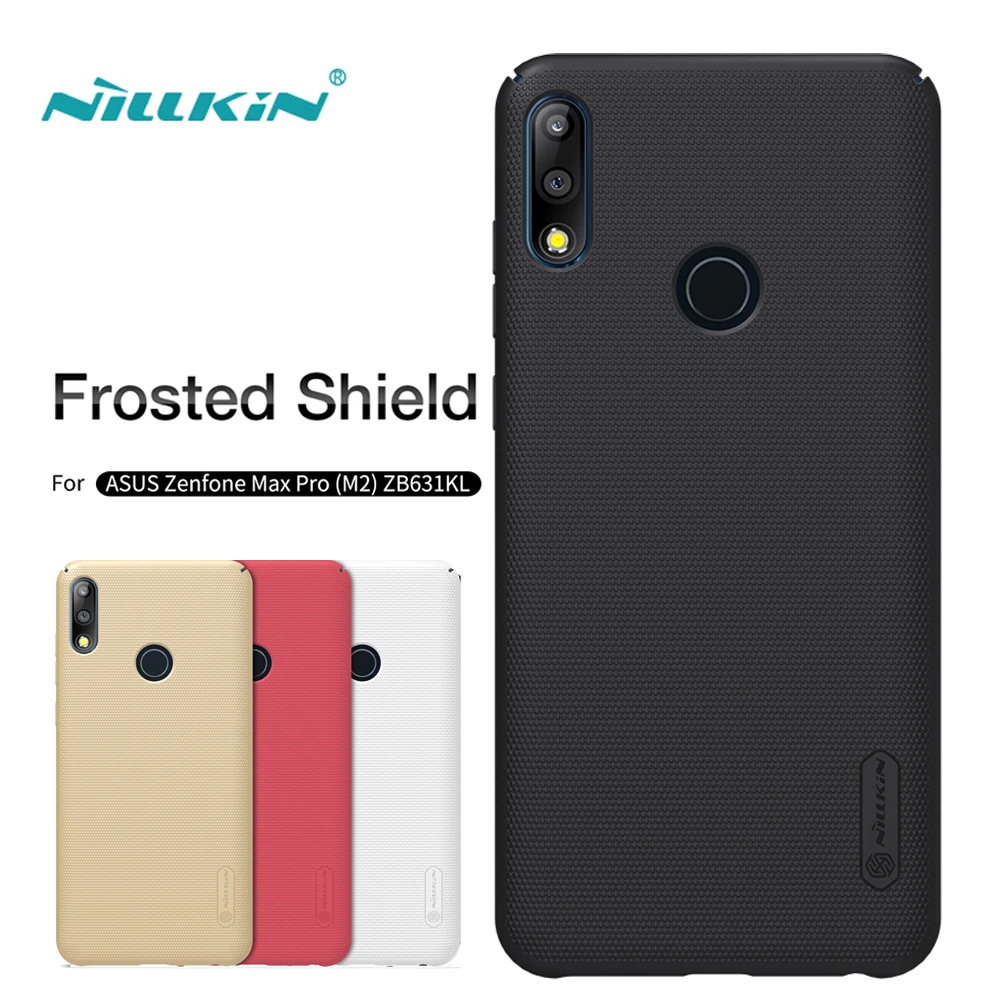 sFor Asus Zenfone Max Pro M2 ZB631KL Case Nillkin Frosted Shield Hard Armor PC Back Cover For |