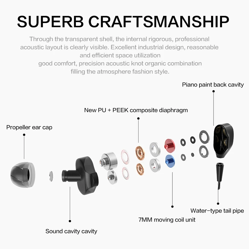 CBAOOO DT100 Bluetooth Earphone Wireless Headphone Sport Bluetooth Headset with Mic Bass Stereo Earbuds Noise reduction earpiece