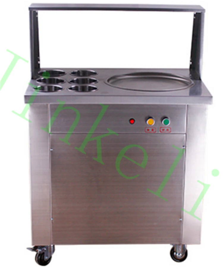 CE машина для жареного мороженого/R410 Машина Для Замораживания мороженого/машина для мягкого мороженого/110 В и 220 В машина для сковороды для мороженого