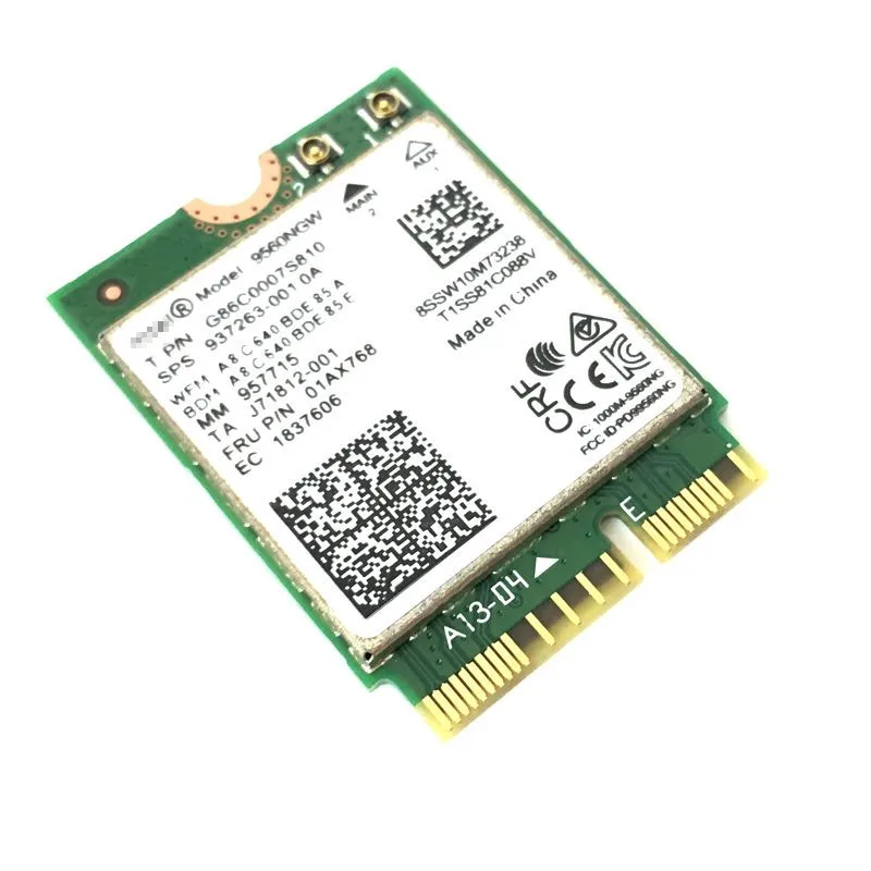 Wdxun двухдиапазонный Беспроводной AC 9560 для Intel 9560ngw 802.11ac NGFF 2,4 г/5 г 2x2 Wi-Fi Карта Bluetooth 5,0 NGFF/M.2