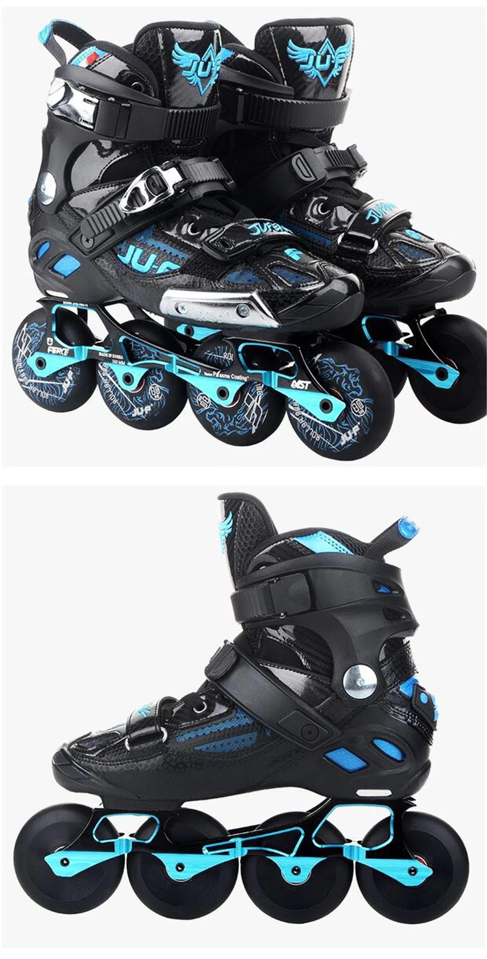 War Wolf Inline Skates Professional Banana Frame Slalom Adult Roller Skating Shoes Sliding Free Skating Patins Good As SEBA