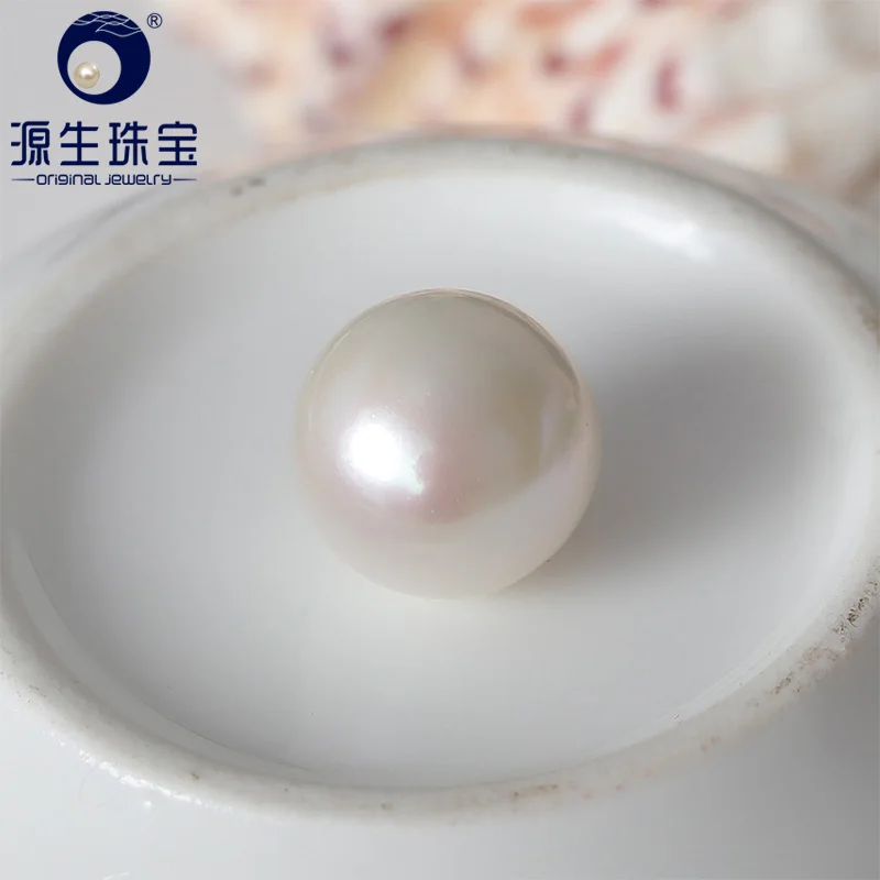 

[YS] 14-15mm AAAA Perfect Round Natural Cultured Freshwater Pearl Edison Pearl Loose Loose