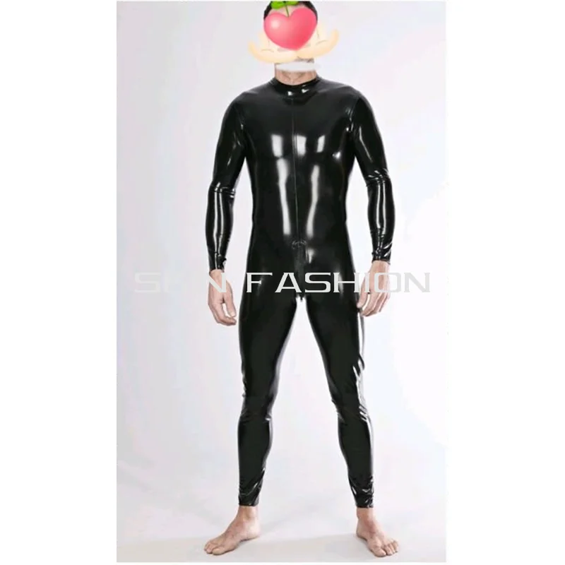 

Free shippinp!!! Men latex straitjacket tights black