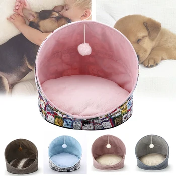 

Hot Pet Dog House Foldable Warm Puppy Cats Sleeping Bed Mat Kennel Tent LSK99