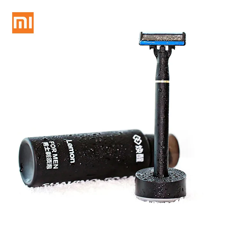 

H600 Mi Home Refresh Beard Shaver Men Manual 6 Layer Razor Anti-slip L-shape Bending Forge Shaver with Smooth Shaving Foam