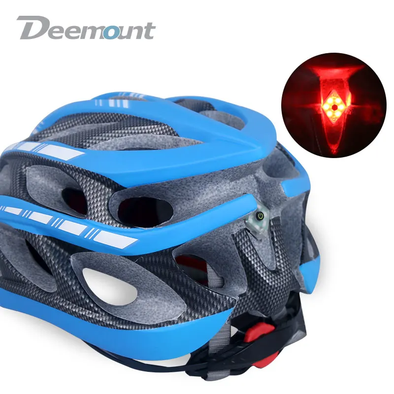 Deemount Мужской MTB велосипедный шлем интегрально-Формованный дорожный велосипедный шлем EPS Utra светильник Mtb велосипедный шлем с светодиодный Предупреждение светильник