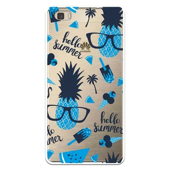 

Stand case costume drawing Hello Summer Green WP011 for Huawei P8 Lite