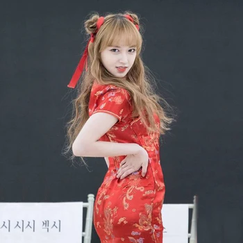 

Vintage Chinese Style Dragon Phoenix Classic Cosplay Classical beauty Costumes Traditional COS Sailor Moon Stage Show Cheongsam