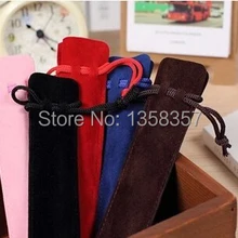 3,5*17 см Бархатный ювелирный мешочек Бархатный мешочек замшевый чехол для ручки записывающая ручка мешочек для украшений