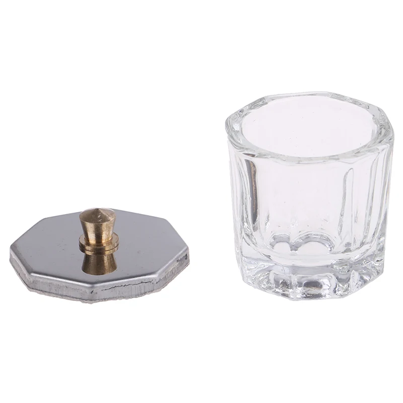 2 стиля акриловый кристалл для ногтей Стекло Dappen Блюдо чаша чашка с крышкой акриловый порошок стакан для жидкости жидкий порошок Маникюр Инструменты для дизайна ногтей