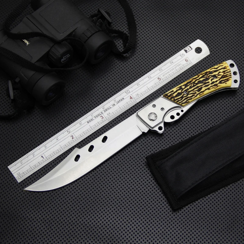 

Newest EDC Pocket Folding Knife 440A Sreel Tactical Knife Outdoor Utility Knives Rescue Survival Folder Knives Hunting Tools