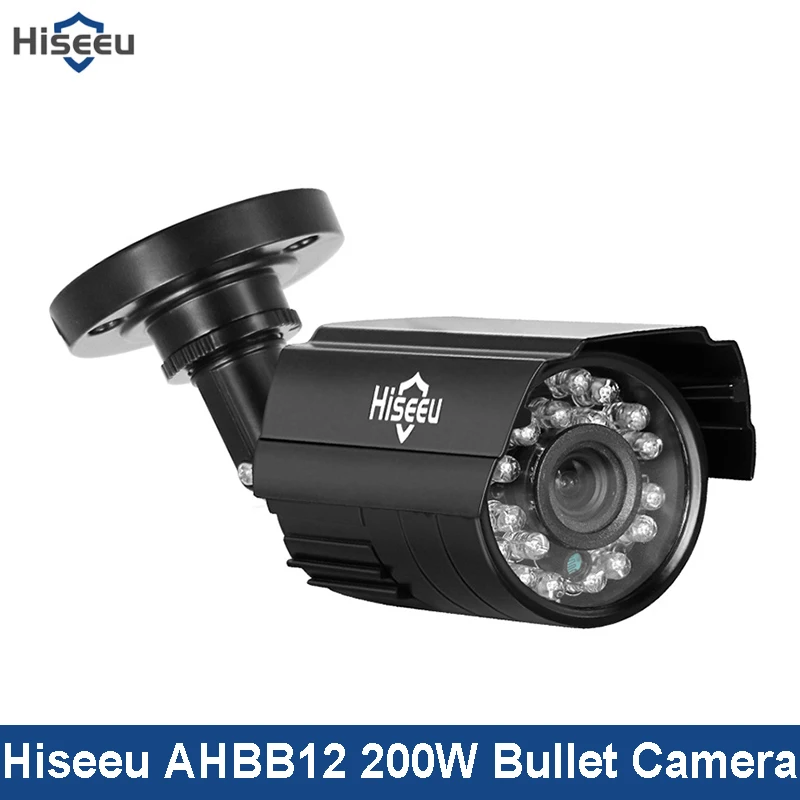 

Hiseeu AHD Analog High Definition Video Surveillance Infrared Camera 1080P 200W AHD CCTV Camera Security Outdoor Bullet Cameras