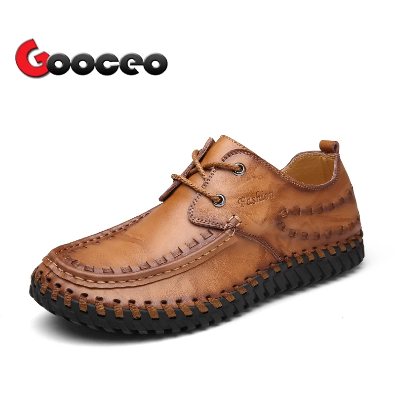 

Men's Flats Driving Shoes Moccasins Spring Summer Leather Flat Comfortable Casual Shoes Handmade Fashion Lace-up For Men Outdoor