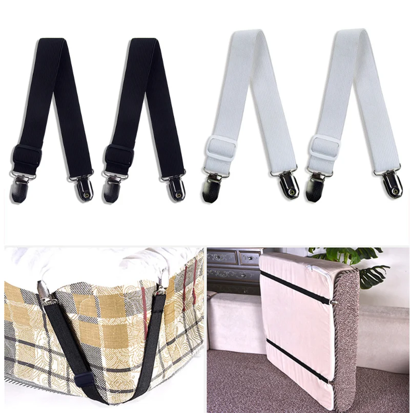 2Pcs/lot Adjustable Bed Sheet Clips Cover Grippers Holder Mattress Duvet Blanket Fastener Straps