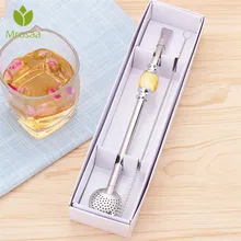 Mrosaa нержавеющая сталь многоразовые напиток фильтрованный ложка соломы набор с Чехол Yerba мате Чай Тыква сок питьевой соломинки новое поступление