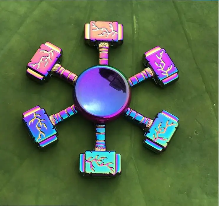 Hand Spinner EDC Fidget Spinner Metal Rainbow Spiner Anti-Anxiety Toy for Spinner Focus Relieves Stress Finger Spinner wholesale