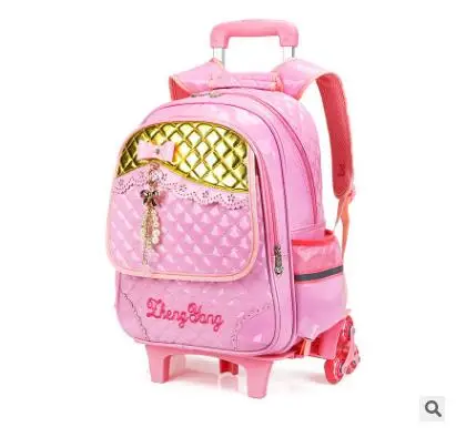 Школьная сумка с колесами для девочек s детские багажные рюкзаки с колесиками рюкзаки на колесах для девочек рюкзак-тележка для школы сумка для девочек