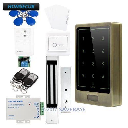 

HOMSECUR Green Bronze Stylish RFID Access Control System With 280kg Magnetic Lock + Doorbell