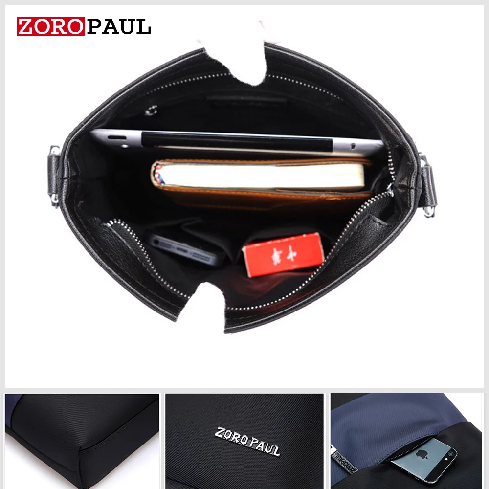 zoropaul oxford bolsa do homensageiro Usage : Fashion Men's Messenger Bag And Clutch Wallet, The Best Gift For Men