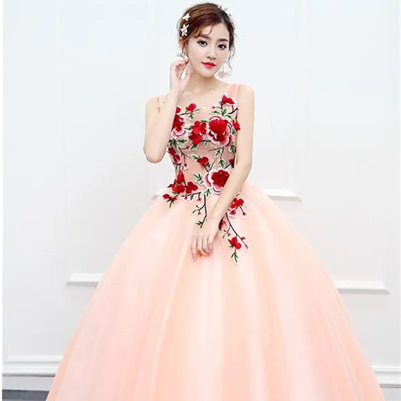 Ruthshen Vestido De Festa Sweet 16 платья для выпускного вечера дешевые с цветочной аппликацией