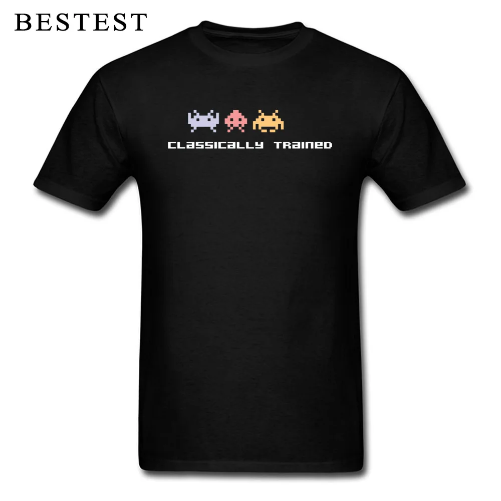 Tops & Tees Custom Tee Shirt NEW YEAR DAY On Sale Casual Short Sleeve Pure Cotton O Neck Adult T Shirt Casual Drop Shipping Classically Trained 80s Video Games 252 black