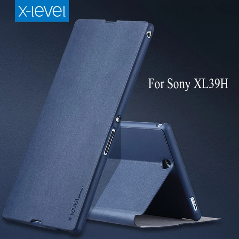 

X-Level PU Leather Case For Sony Xperia Z Ultra XL39H Luxury Stand Cover For Coque LTE C6833 Business Style Flip Case